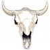 Bison XXL skull nickel Diga Colmore design woonaccessoires