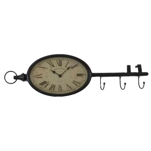 Metalen klok Sleutelhouder Metalen klok Sleutelhouder