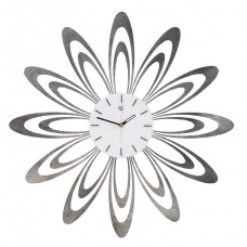 Fiore silver marbled Wall Clock Tav Design woonaccessoires
