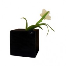 Kiki large black cube vase From Bob design